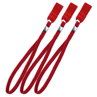 Triple Pack of Red Walking Stick Wrist Straps/Wrist Loops