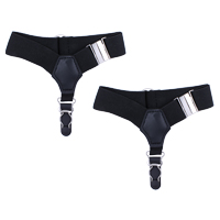Men's Single Clip Black Sock Suspenders
