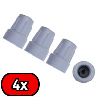 Four Pack of Grey 25mm (1") Z25 Replacement Rubber Ferrules