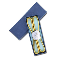 St. George Gold Armbands with Internal Ribbon